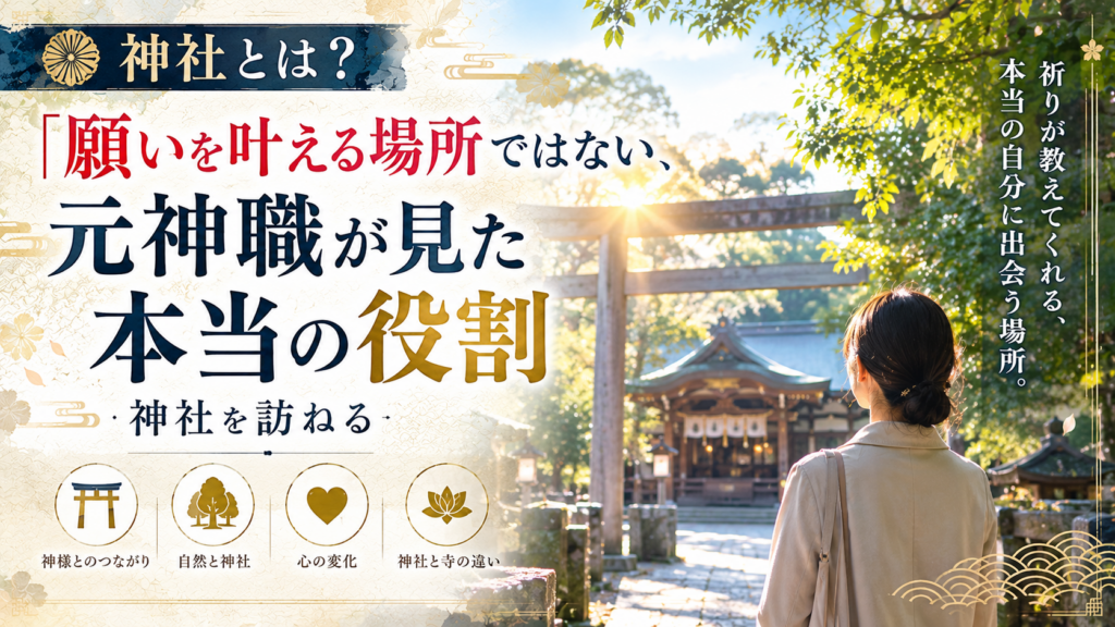 神社の本当の役割と祈り
