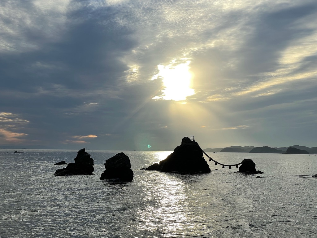 二見興玉神社　日の出
