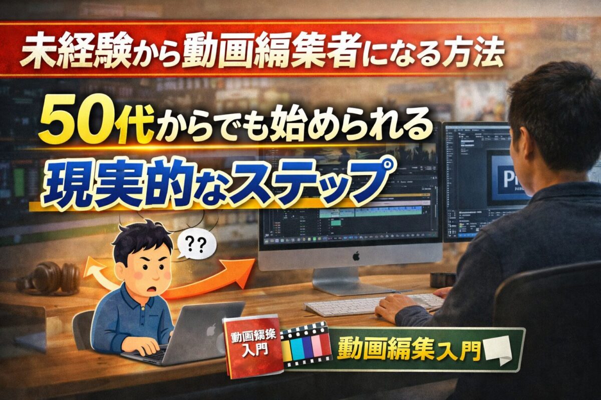 未経験から動画編集者になる方法