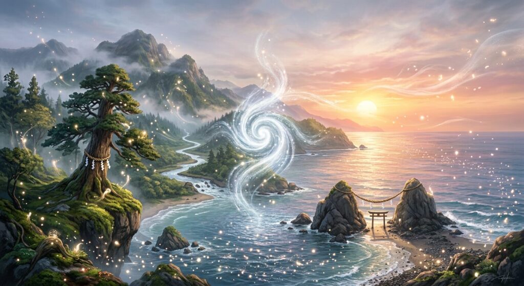 神社の神様　自然