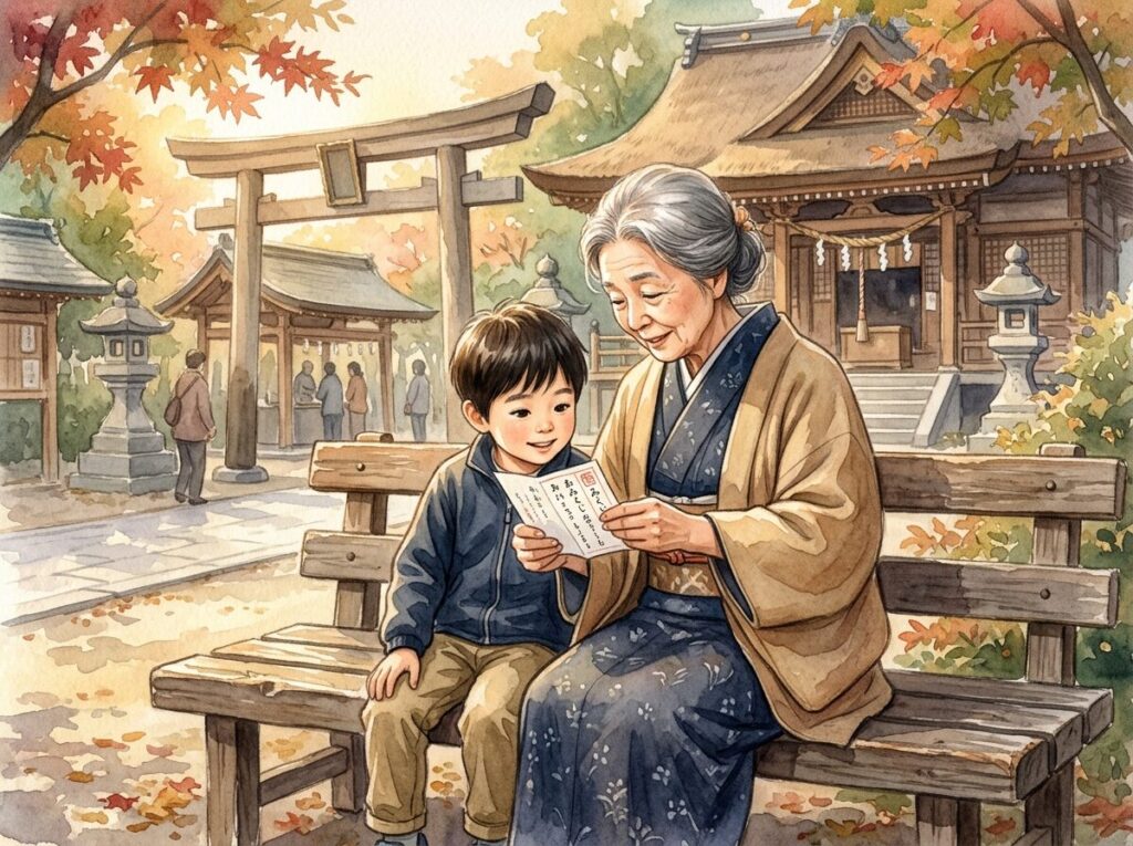 おばあちゃんに読んでもらうおみくじ