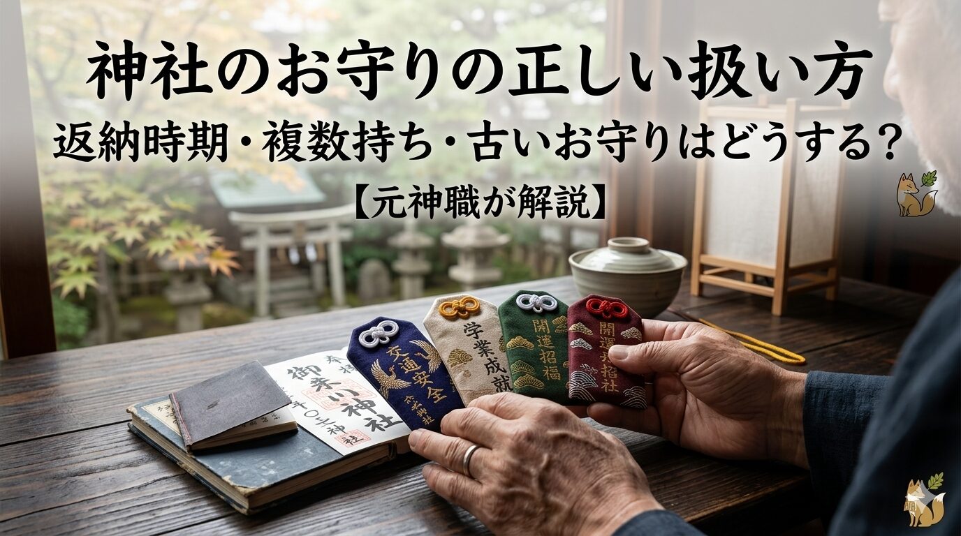 神社のお守りの正しい扱い方