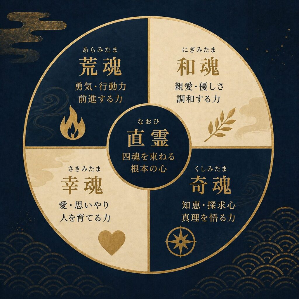 一霊四魂の概念図