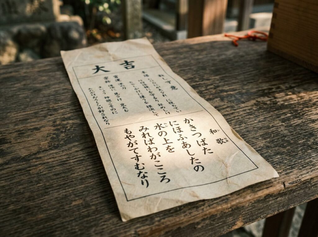 おみくじに書かれた和歌