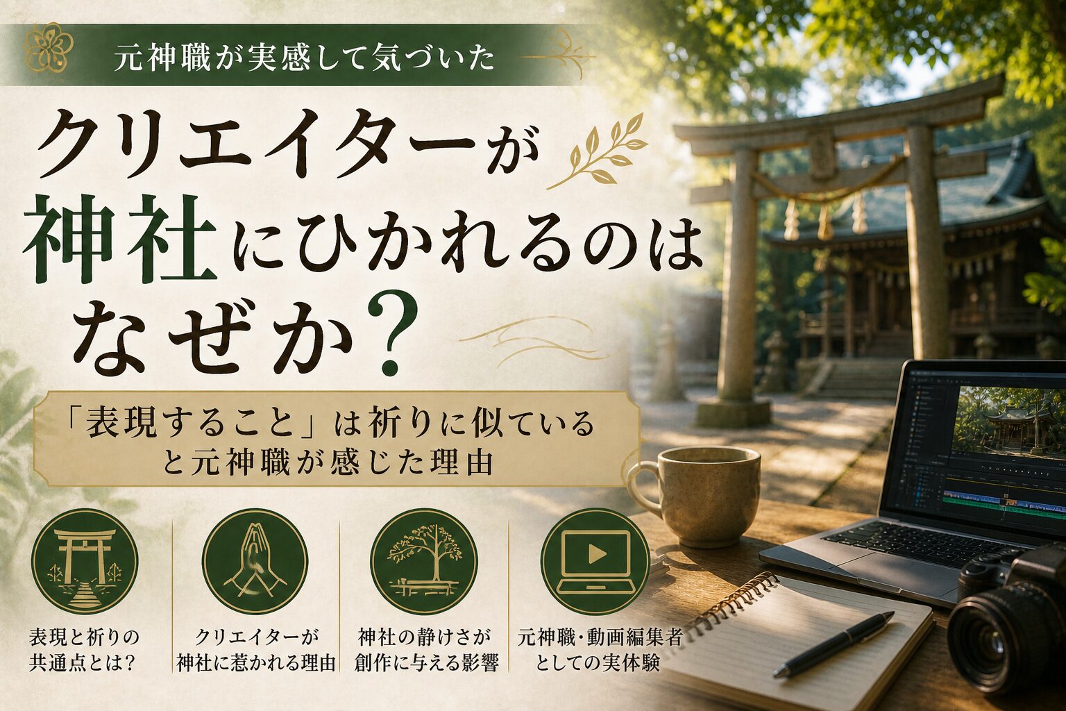 クリエーターが神社にひかれるのはなぜ