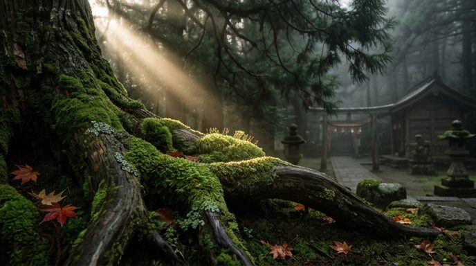 苔と古木