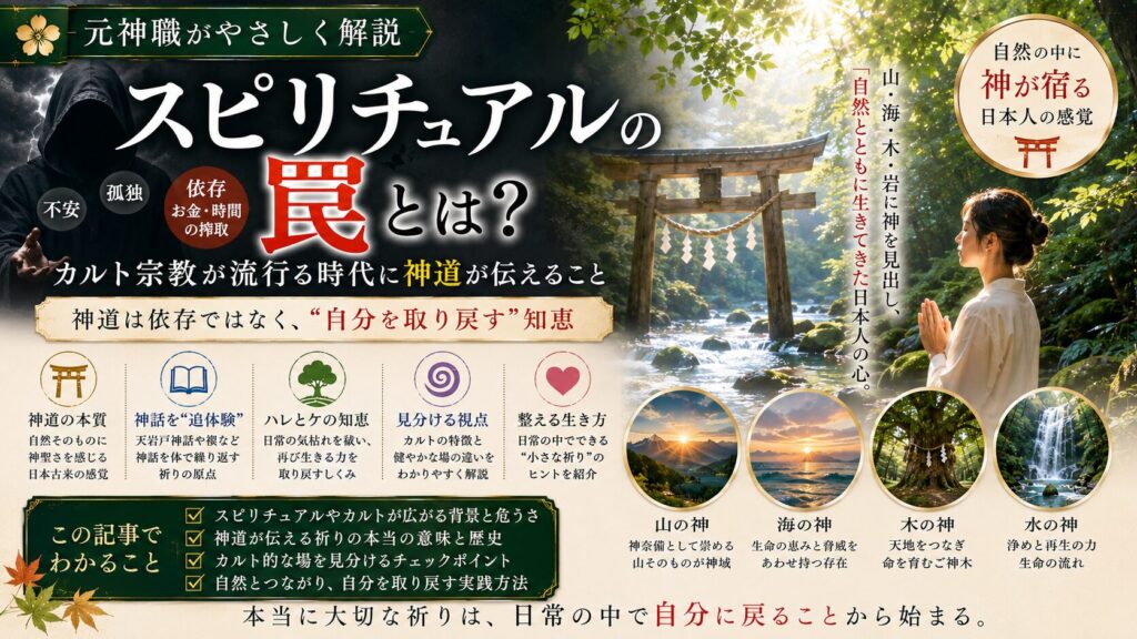 スピリチュアルの罠とは