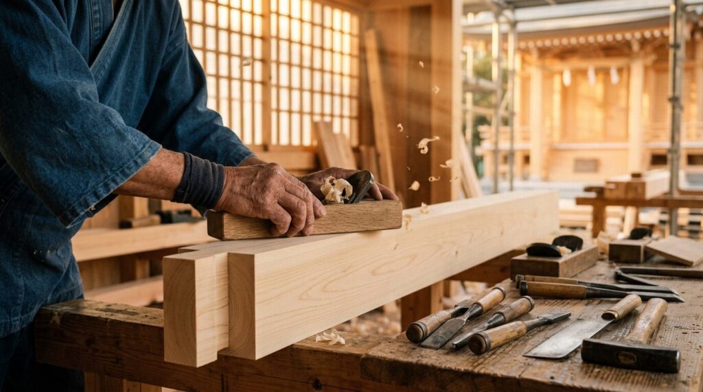 宮大工の手仕事（技の継承）