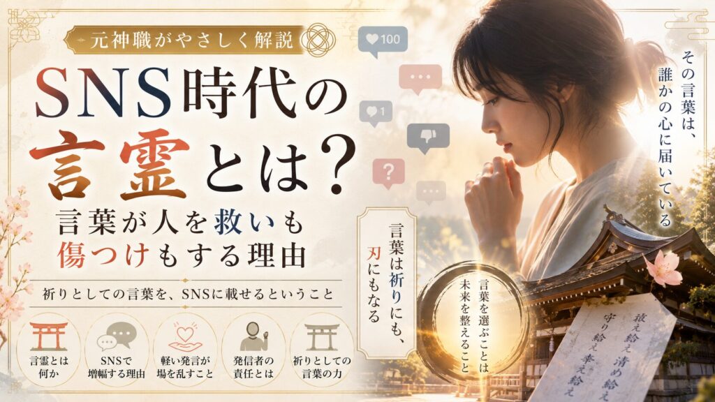 SNS時代の言霊とは