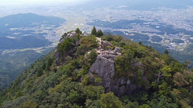 宝満山の山頂
