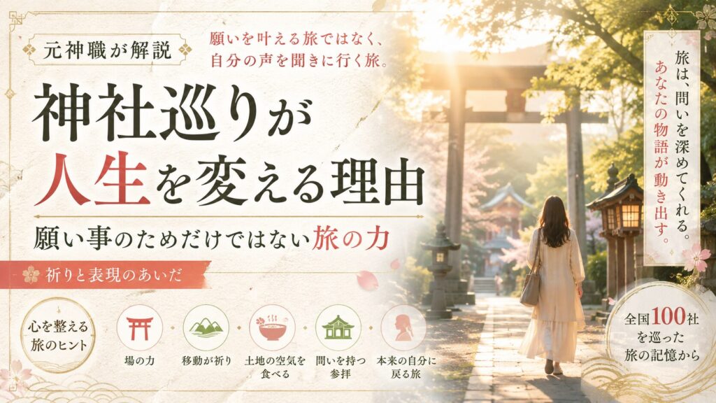 神社巡りが人生を変える理由