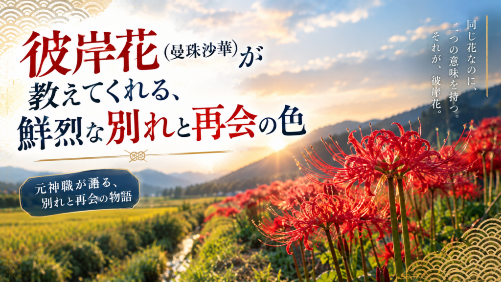 彼岸花が教えてくれる鮮烈な別れと再会
