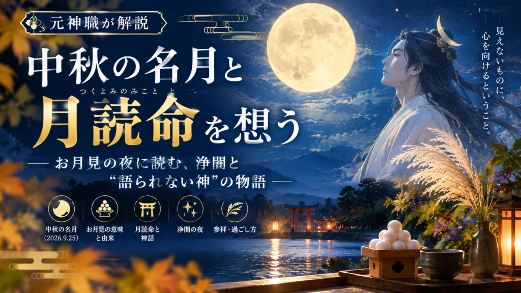 中秋の名月と月読命を想う
