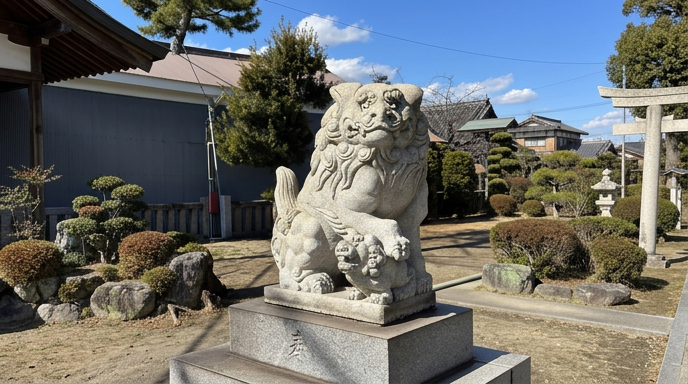 子取り狛犬