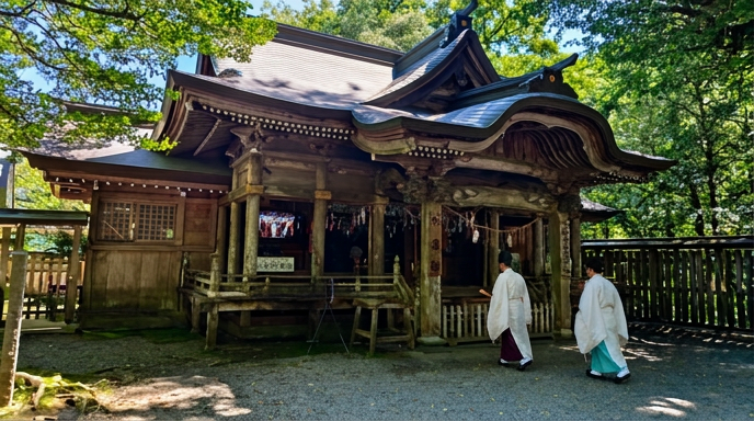 天岩戸神社 西本宮の拝殿