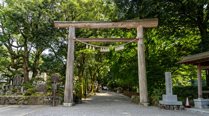 天岩戸神社 参道の鳥居
