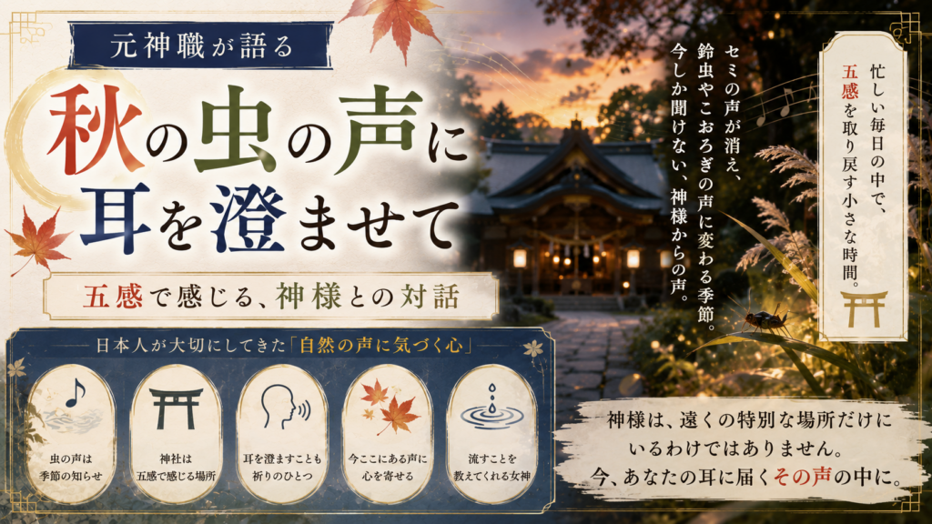 秋の虫の声に耳を澄まして
