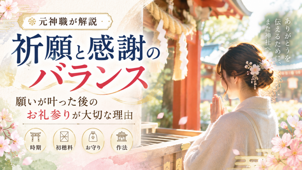 祈願と感謝のバランス